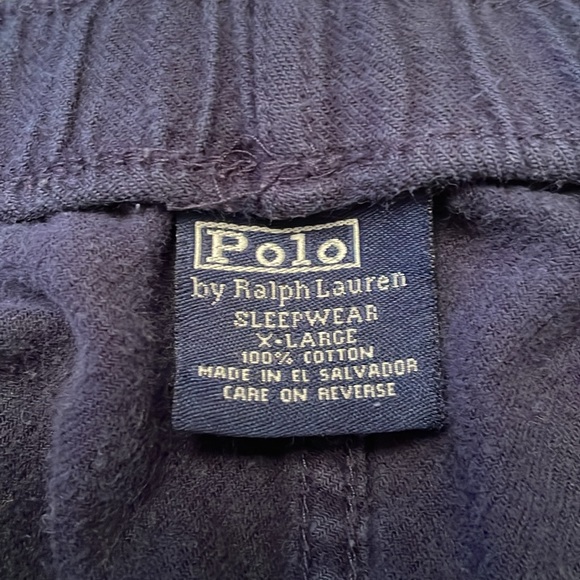 POLO By Ralph Lauren Sleepwear Cotton Pants Pajama Pants XL With Pockets - Picture 5 of 10